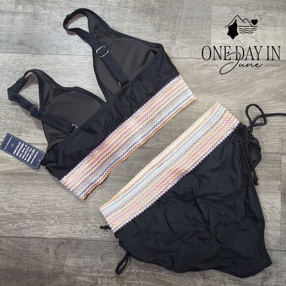 Blooming Jelly High Waist Bikini Swimsuit Size L - Picture 6 of 6